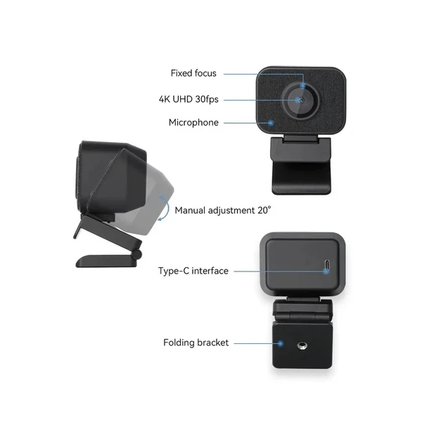 4k Ultra USB2.0 PTZHD Autofocus Very High Quality USB Plug-and-Play Webcam With Microphone For Zoom, Teams, Twitch, Google Meet, facebook, Youtube Live Streaming -3 years warranty-Free Shipping